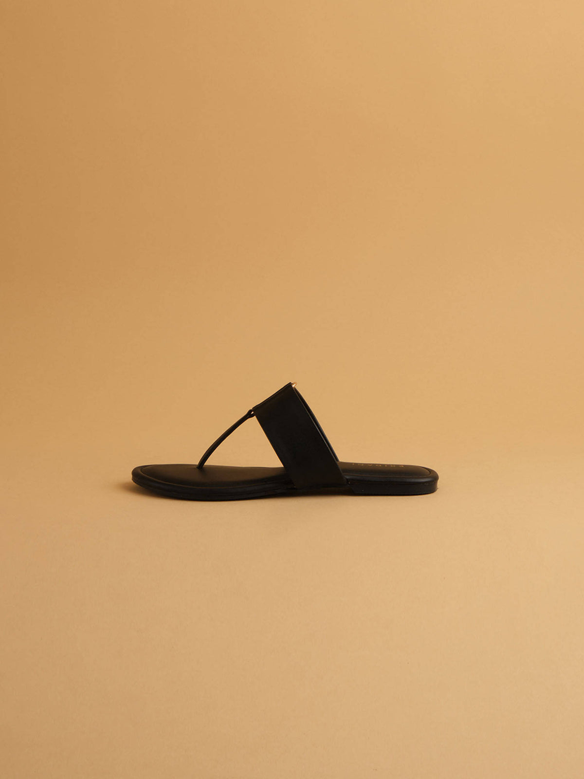 Petra Black Solid Flats | F61 - view 3