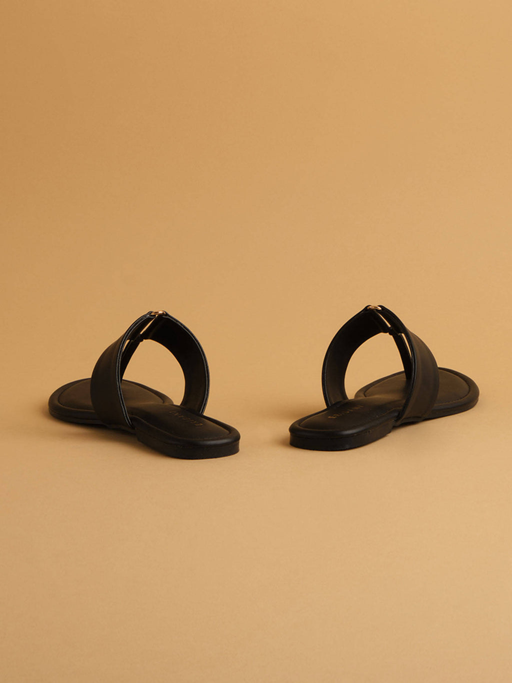 Petra Black Solid Flats | F61 - view 5