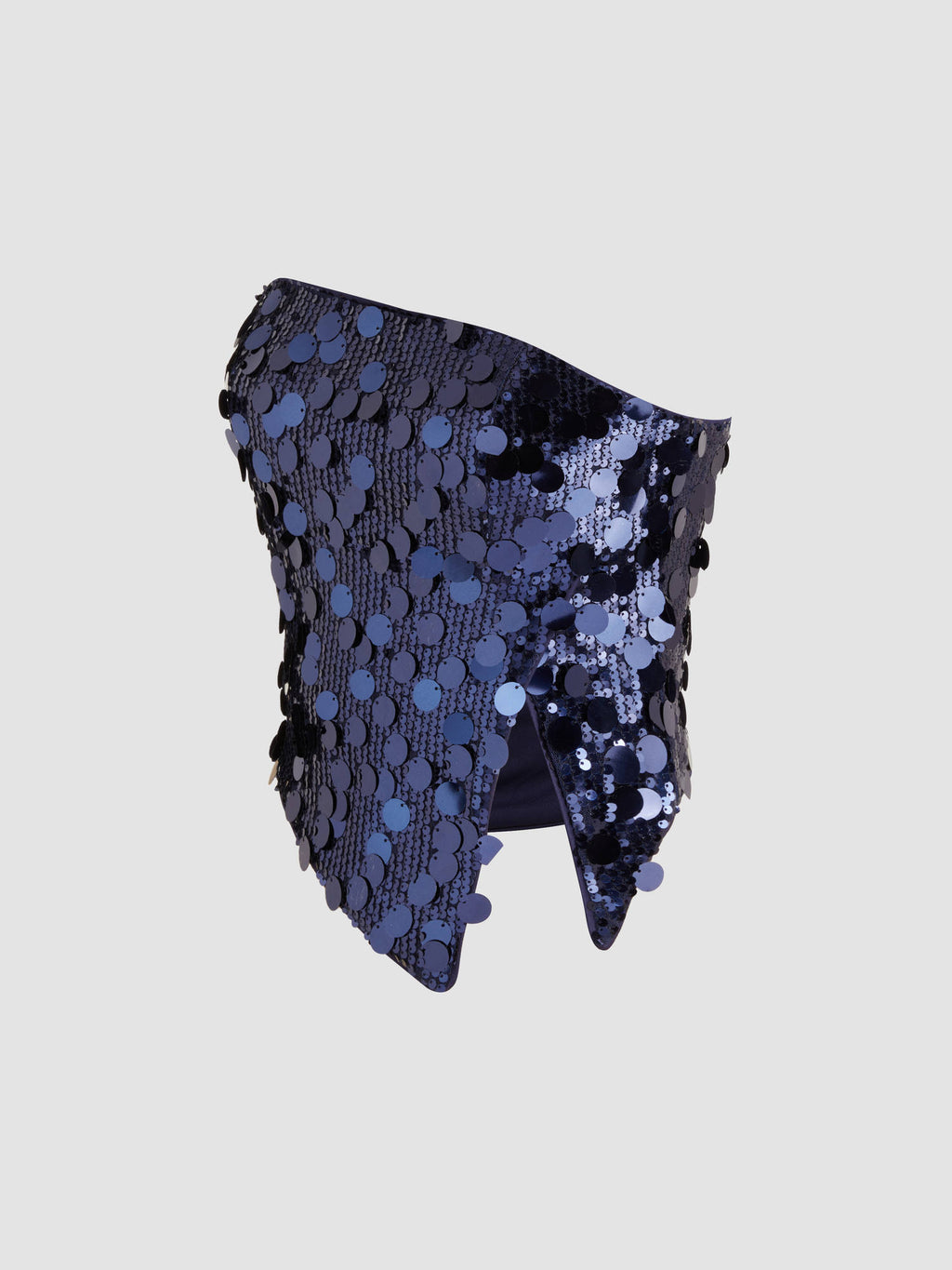 Sequin Asymmetrical Split Tube Crop Top | TT90 - view 10