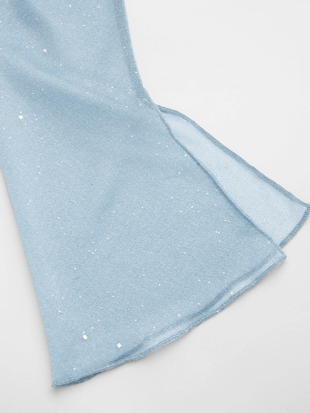 Square Neck Solid Glitter Knotted Mini Dress | D56 - view 20