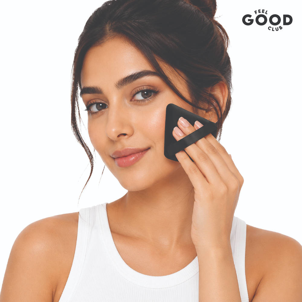 Makeup Applicator Trio - 1 Pizza Puff 1 Finger Puff & 1 Mini Blender (Mixed Colours) | C83 - view 5