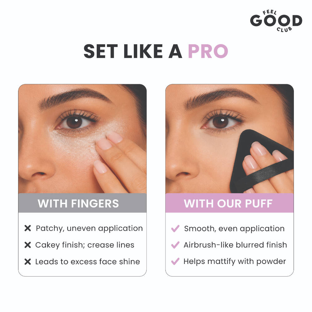 Makeup Applicator Trio - 1 Pizza Puff 1 Finger Puff & 1 Mini Blender (Mixed Colours) | C83 - view 9
