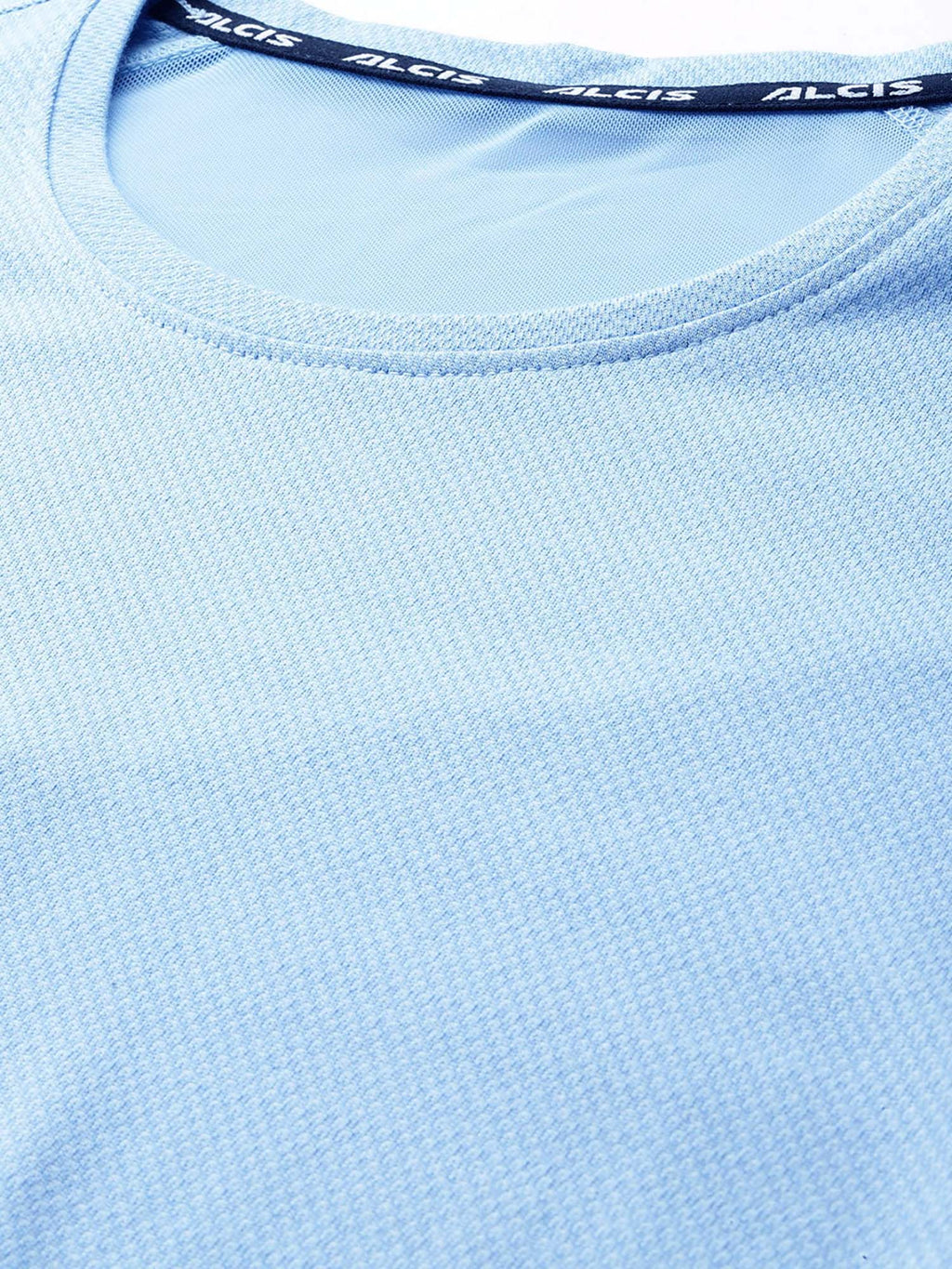 Blue Slim Fit Pull On Round Neck T-Shirt | TT89 - view 5