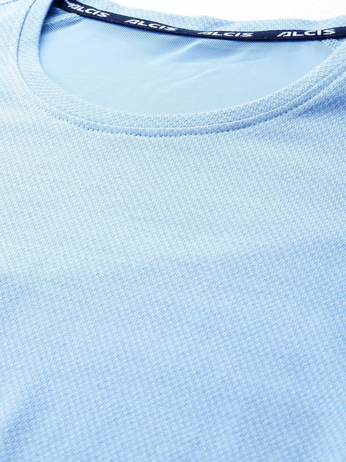 Blue Slim Fit Pull On Round Neck T-Shirt | TT89 - view 5