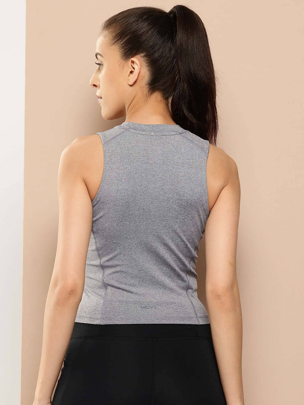 Grey Regular Fit Pull On Round Neck T-Shirt | TT89 - view 3