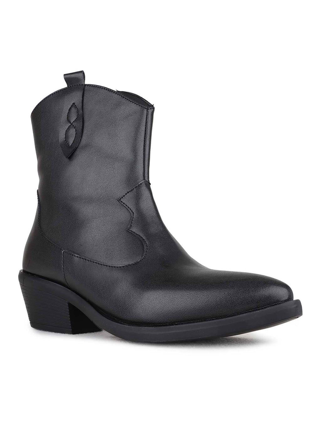 Womens Black Casual Boots | BT61 - view 2