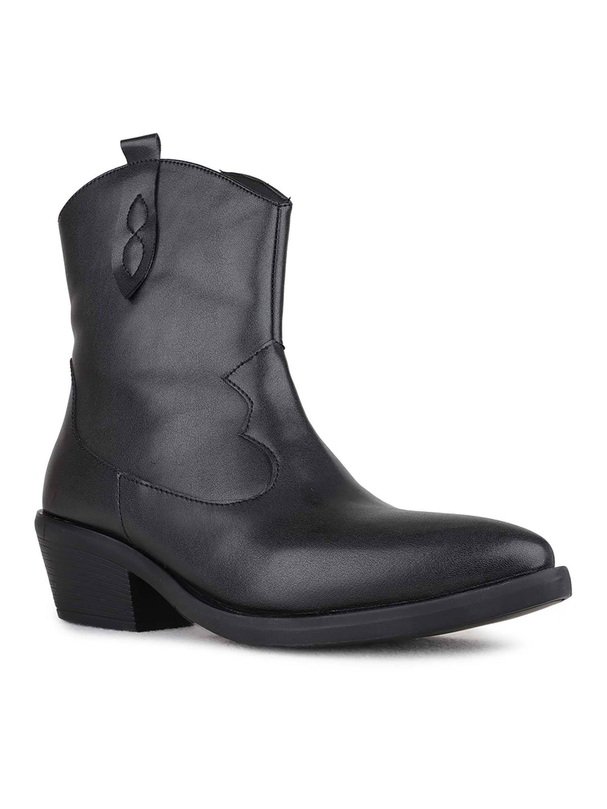 Womens Black Casual Boots | BT61 - view 2