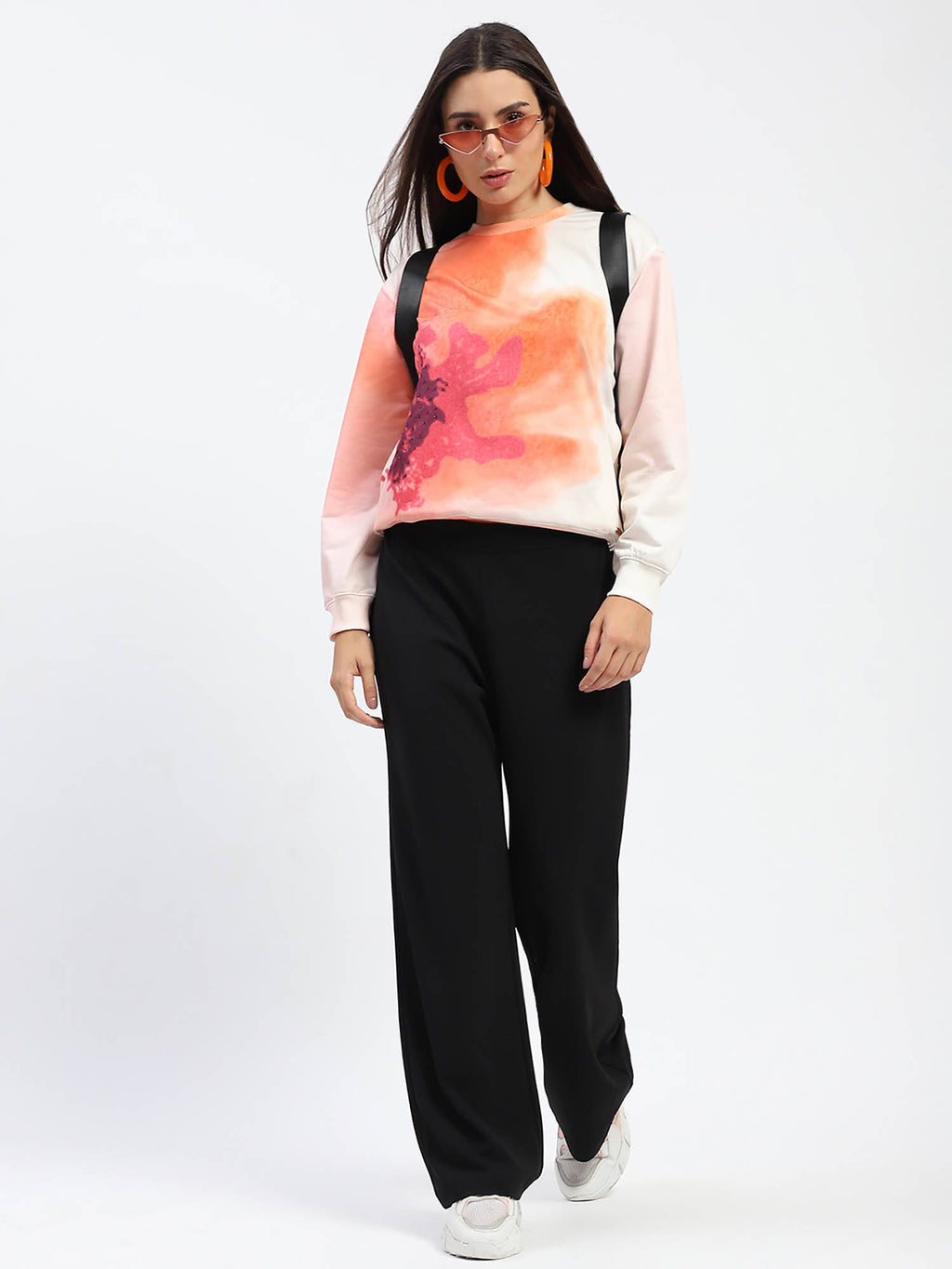Round Neck Printed Multi-Color Sweatshirt | SS90 - view 5