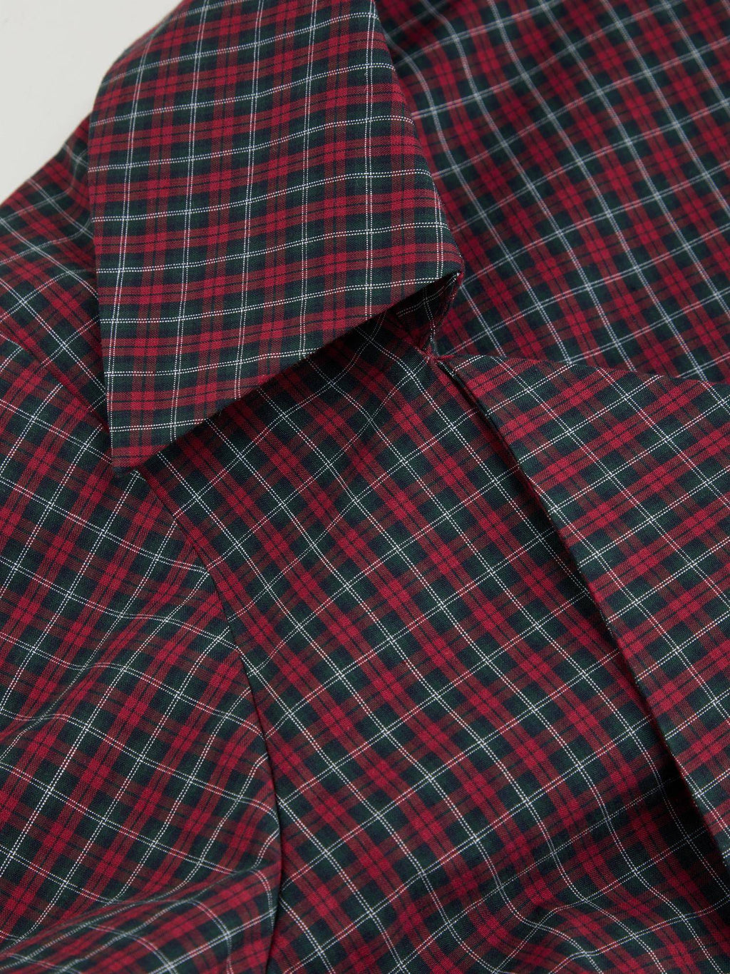 100% Cotton Tartan Split Ruched Shirt Curve & Plus | S67 - view 6