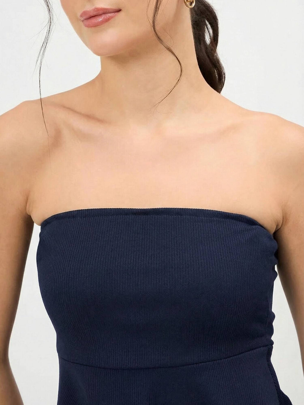 Stretchable Strapless Peplum Top | pt51 - view 21