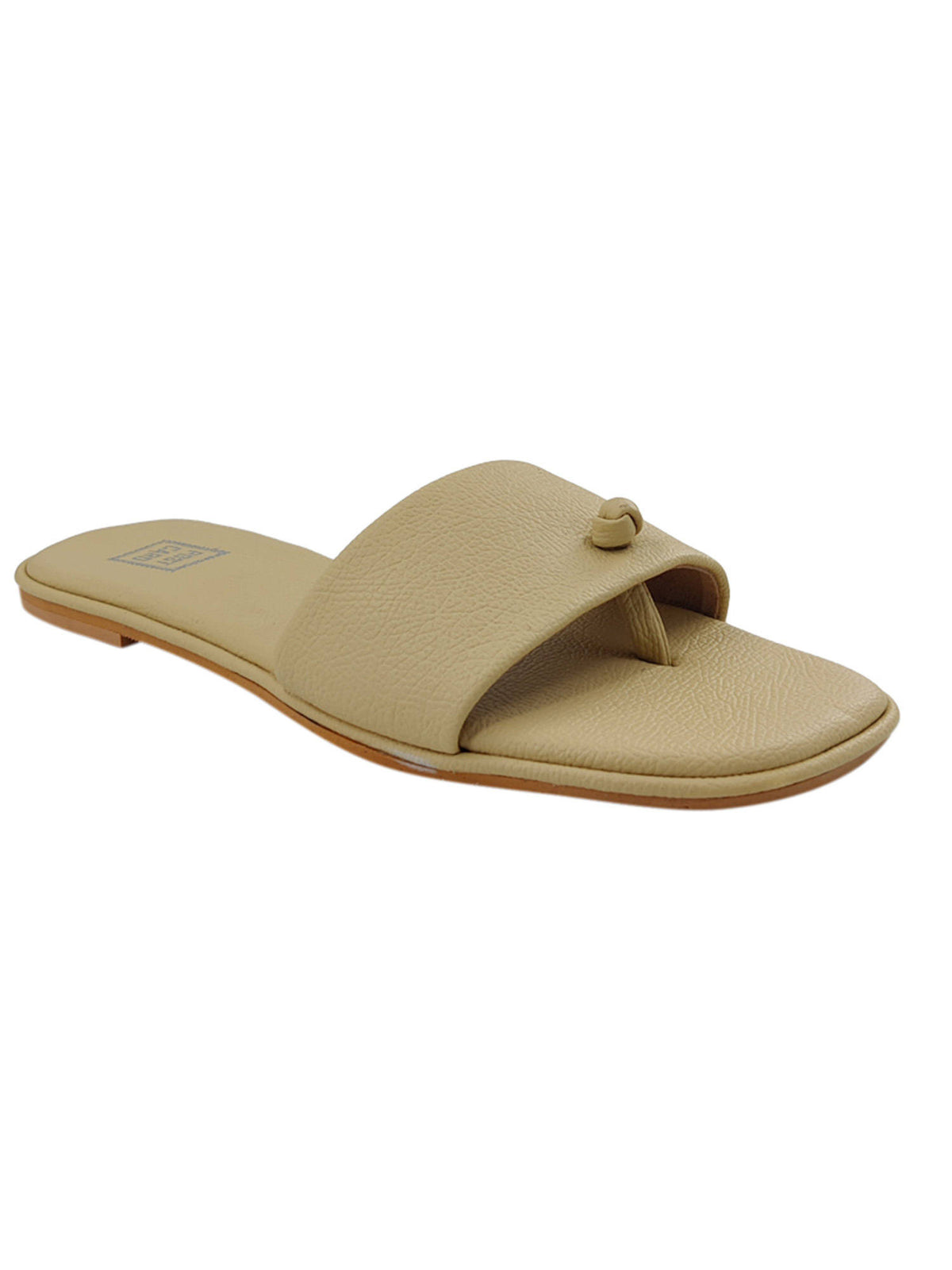 Solid Beige Flats | F61 - view 2