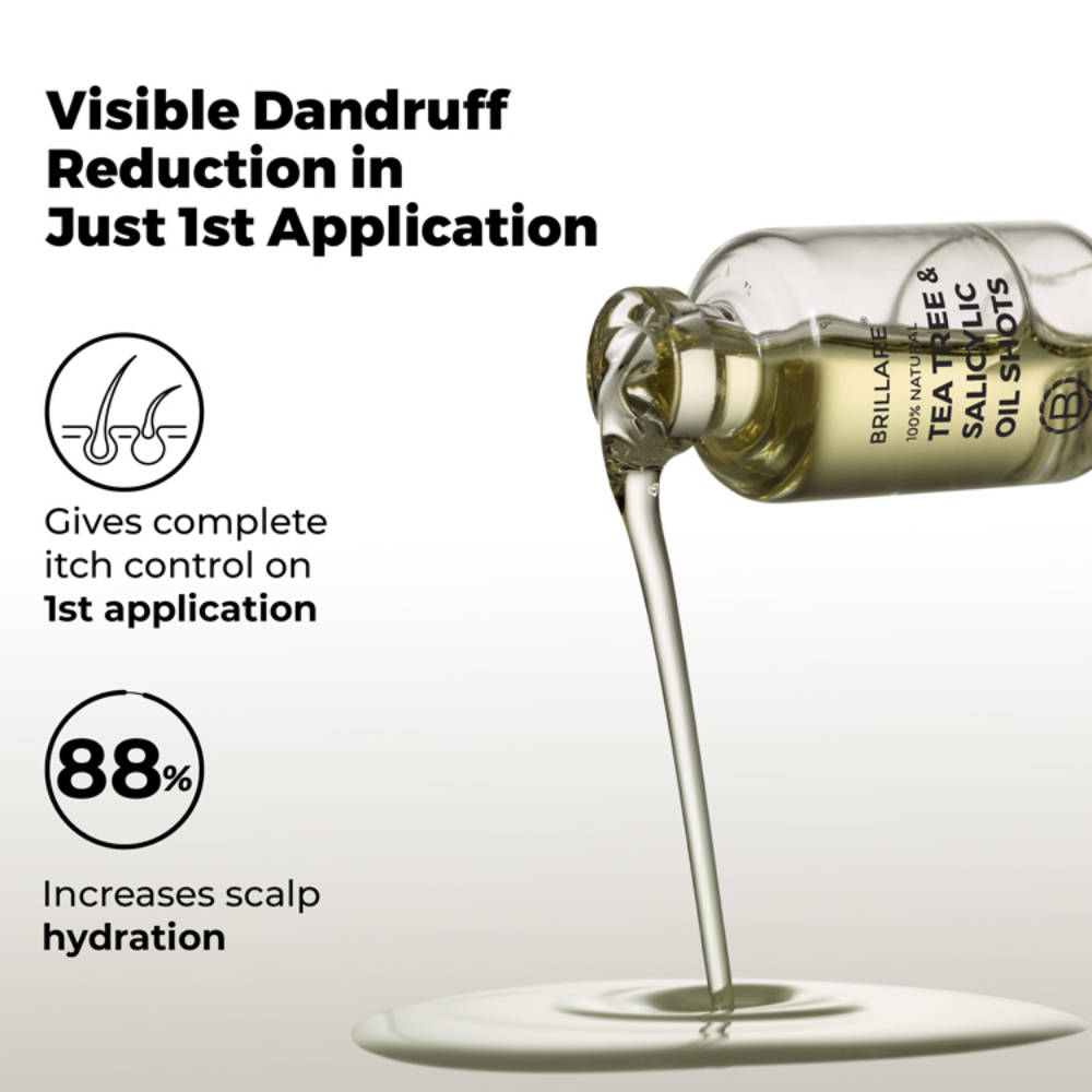 5% Tea Tree Hair Oil Shots for Dandruff & Itchy Scalp, with 1% Salicylic Acid | H85 - view 3