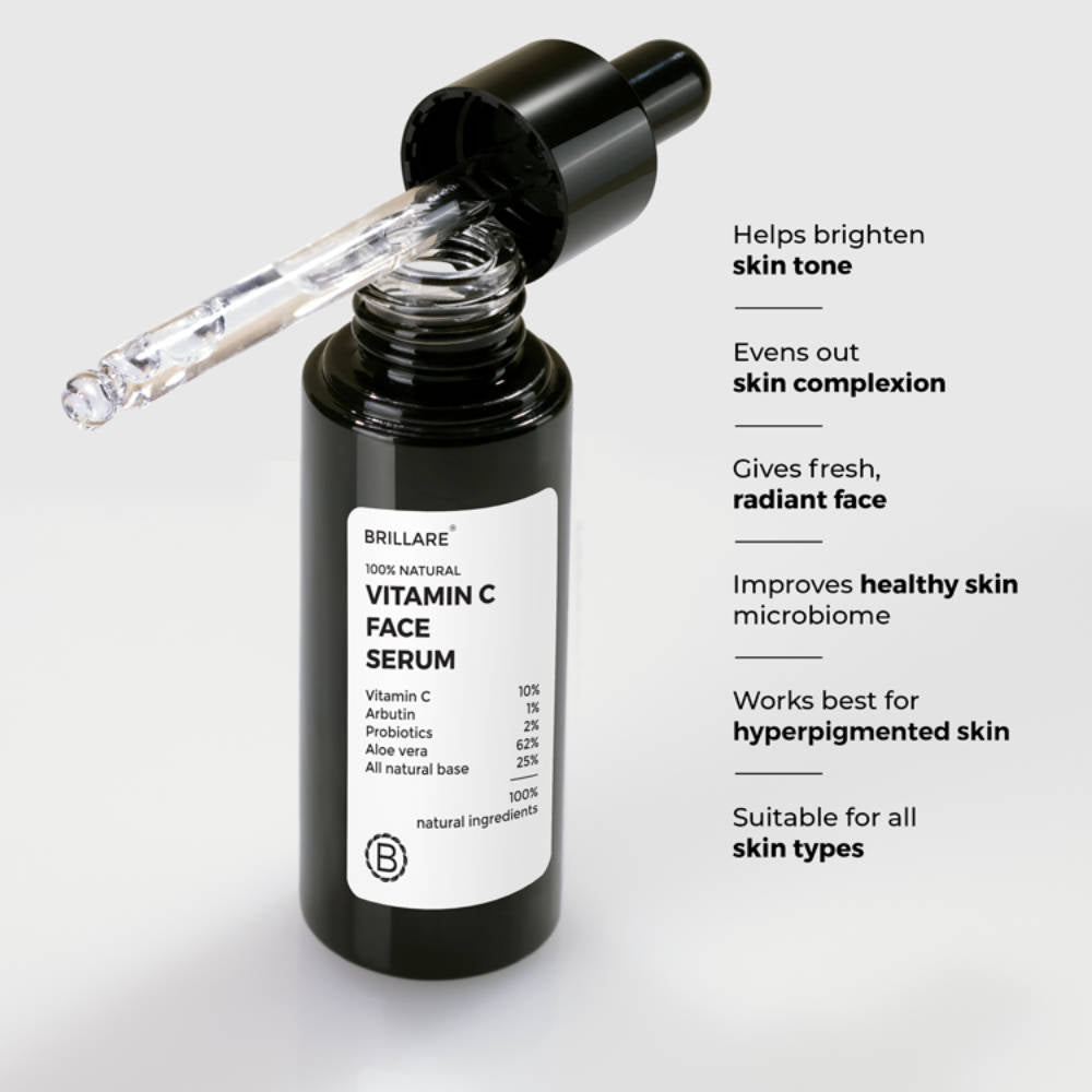 10% Vitamin C Face Serum for Glowing Skin with Probiotics Visible Glow in Just 7 Days | Z8 - view 4
