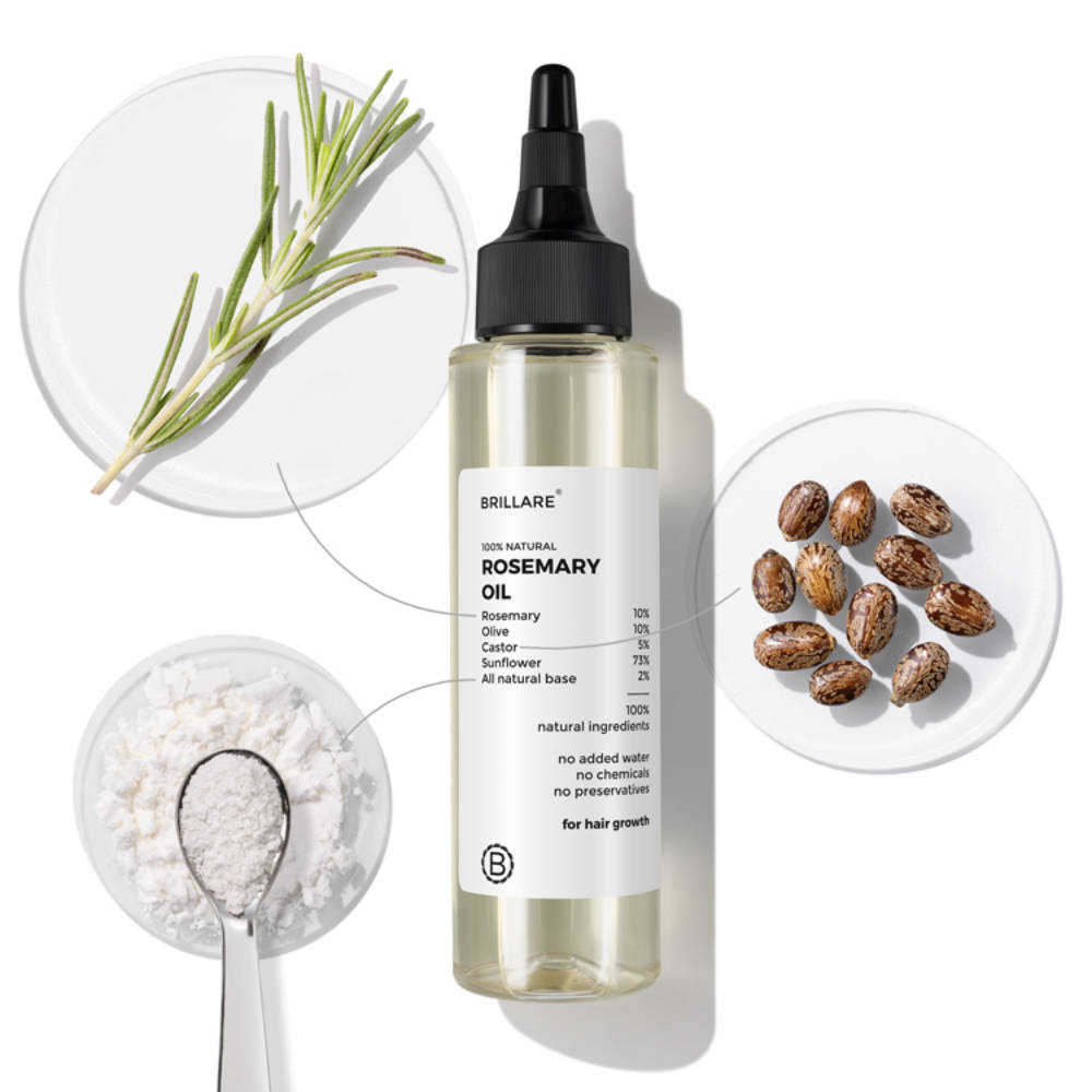 10% Rosemary Hair Oil for Hair Growth Reduces Hair Fall & Strengthens Hair | H85 - view 2