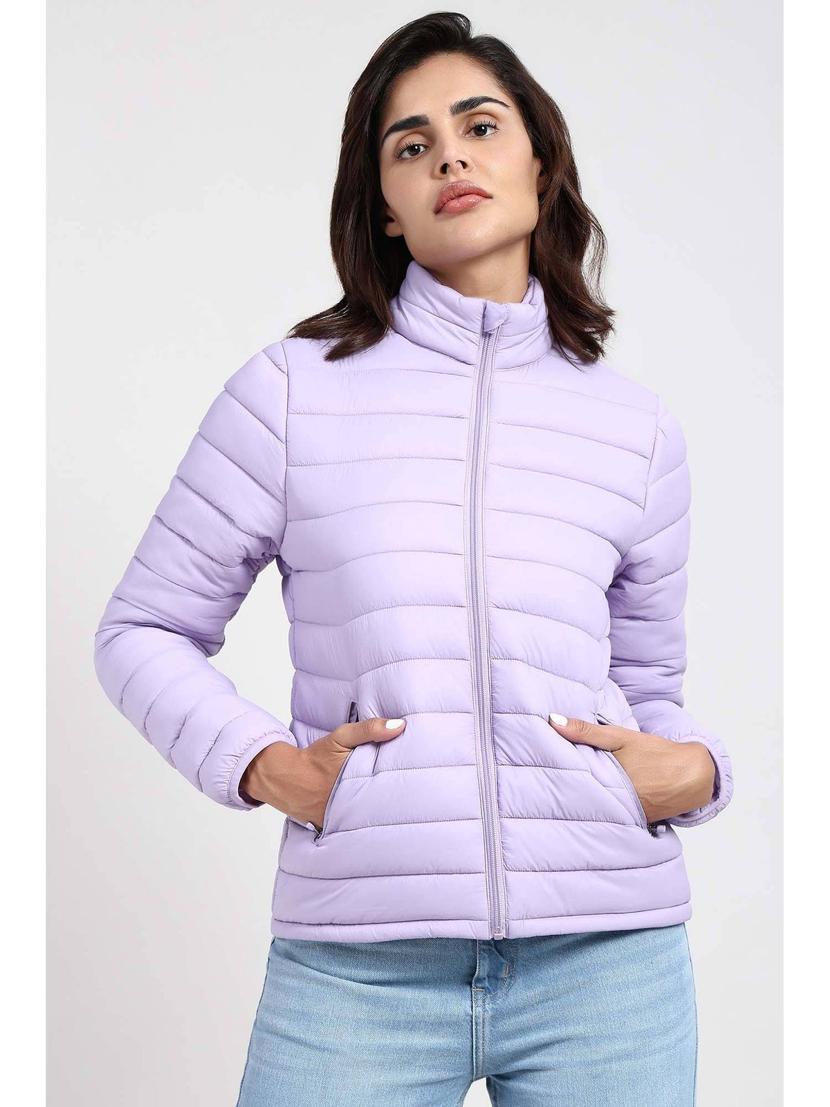 White Nylon Full Sleeves Zipper Jacket | JC78 - view 8