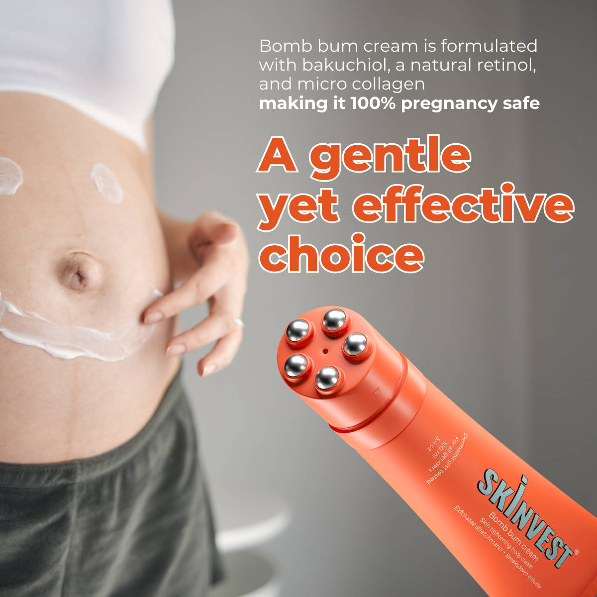 Bomb Bum Cream for Stretch Marks & Cellulite Body Firming Cream with Caffeine & Peptides | B20 - view 2