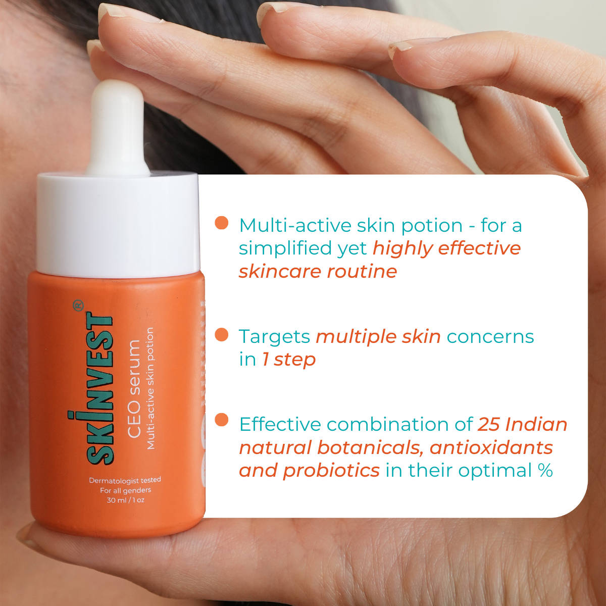 CEO face Serum for Acne, Pigmentation & Pores Niacinamide, Alpha Arbutin, Peptides | Z8 - view 2