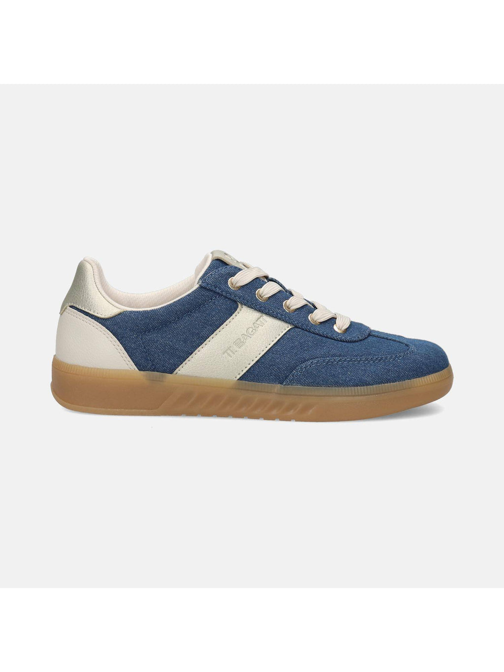 Blue Round Toe Low Top Pair Of Sneakers | SN09 - view 7