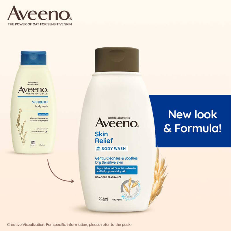 Skin Relief Body Wash - Prebiotic Oat to Cleanse & Moisturize Dry, Itchy & Sensitive Skin | B20 - view 2