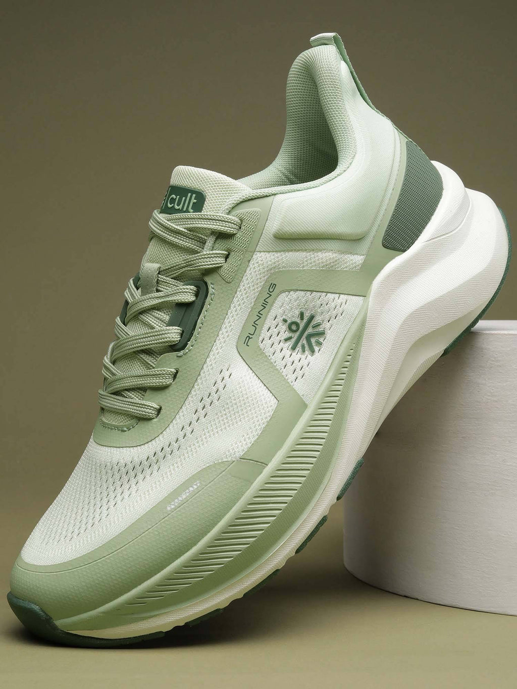 Womens Active Boost Running Shoes - Green | SH9 - view 1