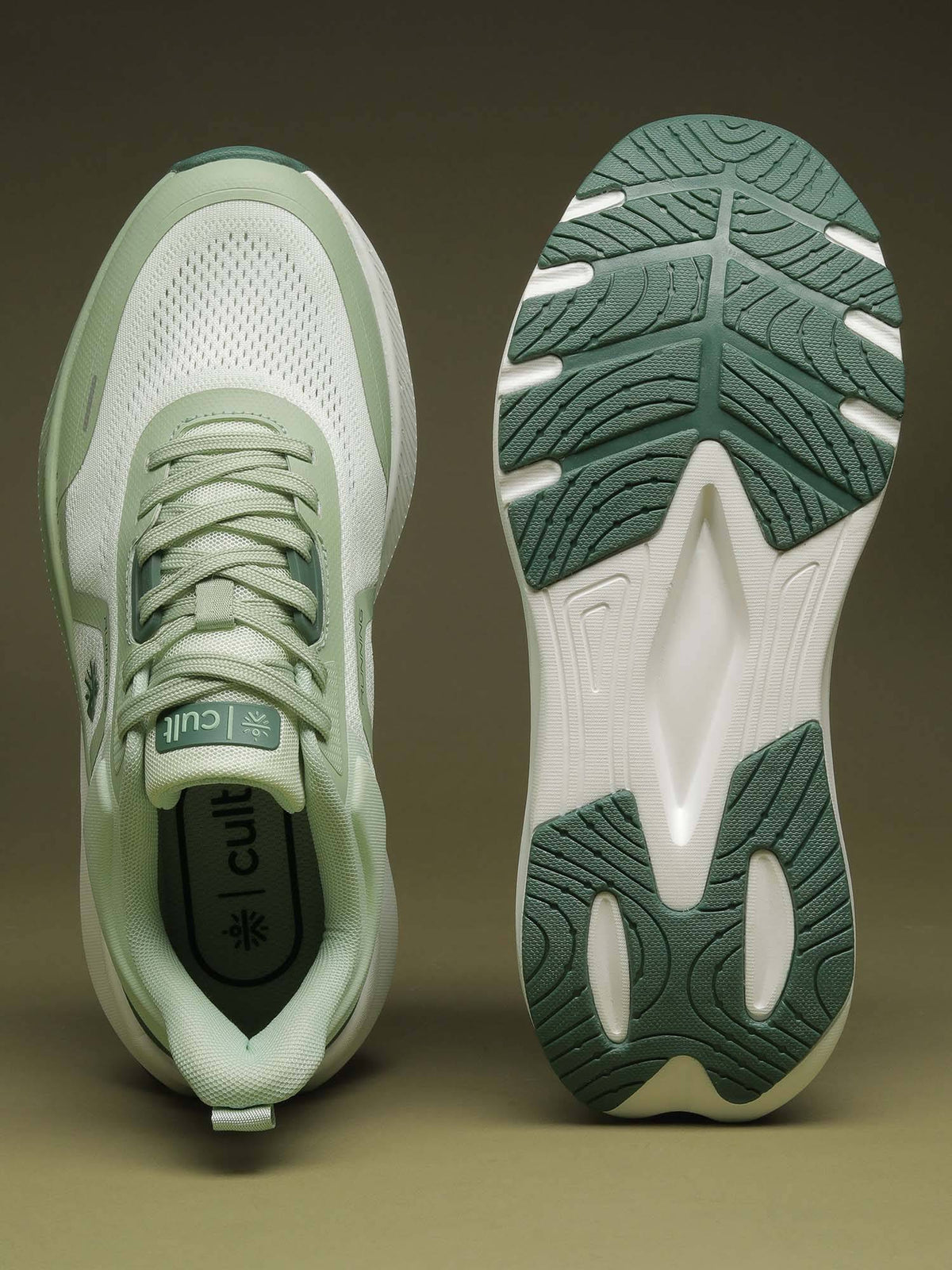 Womens Active Boost Running Shoes - Green | SH9 - view 7
