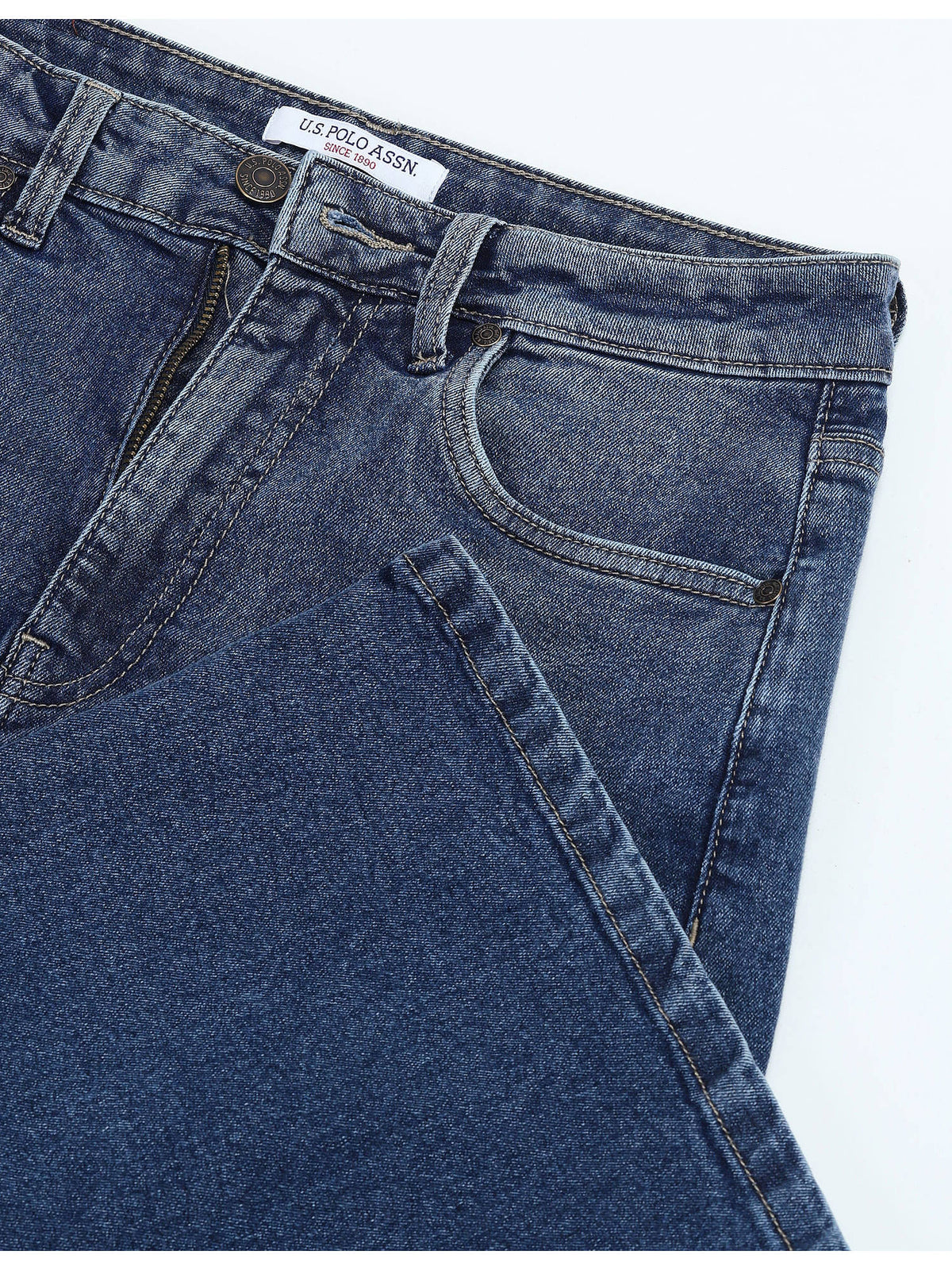 Navy Blue High Rise Stretchable Baggy Jeans | BG78 - view 2