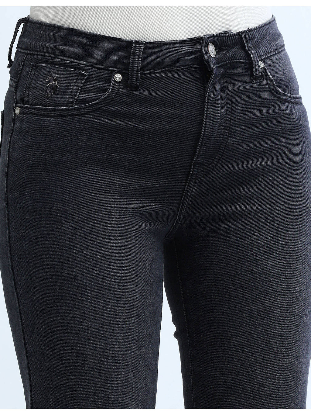 Black High Rise Regular Bootcut Stretchable Jeans | BT10 - view 7