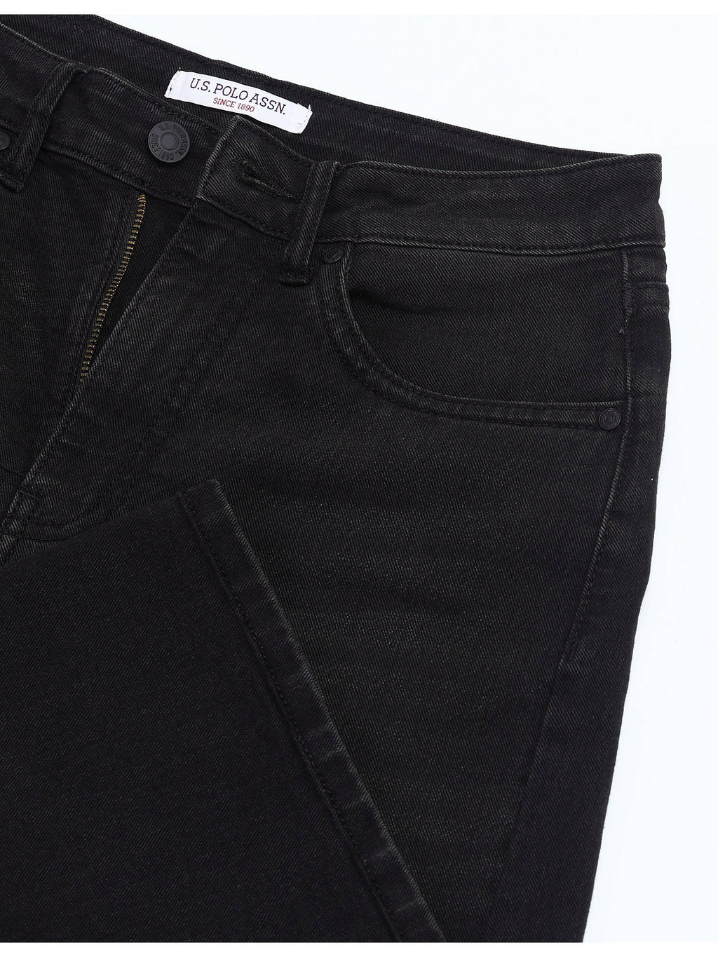 Black High Rise Stretchable Baggy Jeans | BG78 - view 2