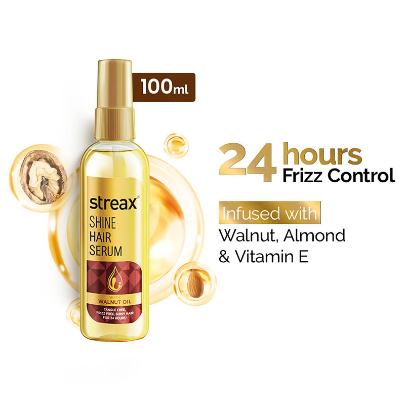 Hair Serum Vitalized with Walnut Oil, For Hair Smoothening & Shine, For Dry & Frizzy Hair | H85 - view 11