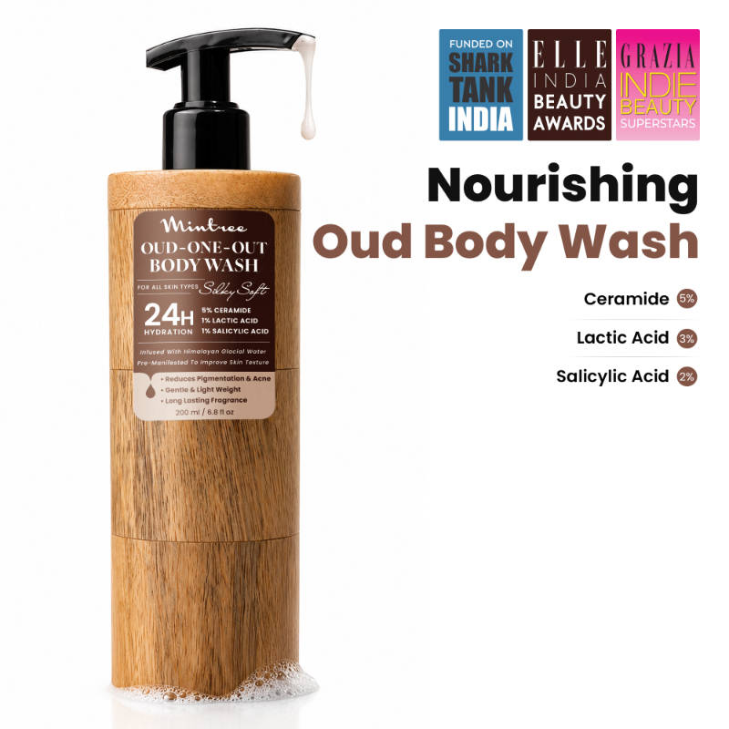 Organic Oud Body Wash for Dull, Dry & Tanned Skin with Ceramide|Shower Gel for Men&Women | H02 - view 1