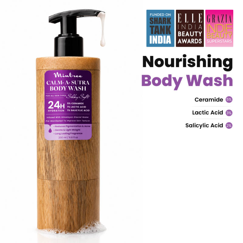 Organic Calming Body Wash for Dull,Dry & Tanned Skin with Ceramide|Shower Gel for Men&Women | H02 - view 1