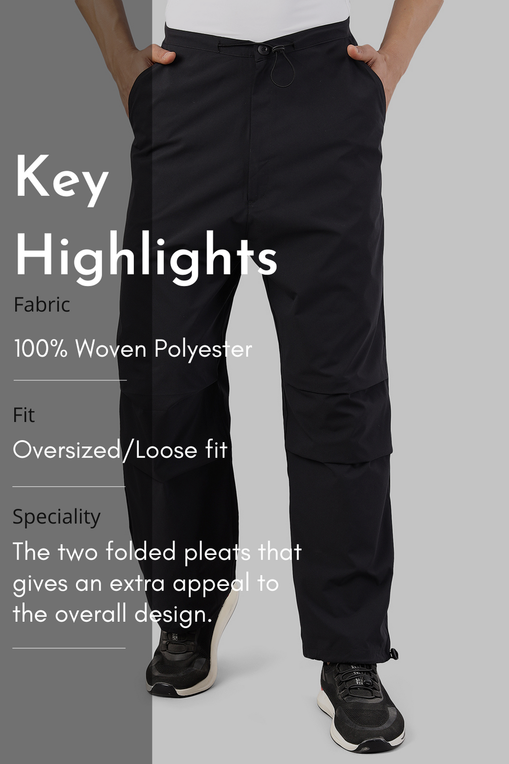 Sublime Parachute Pants Black