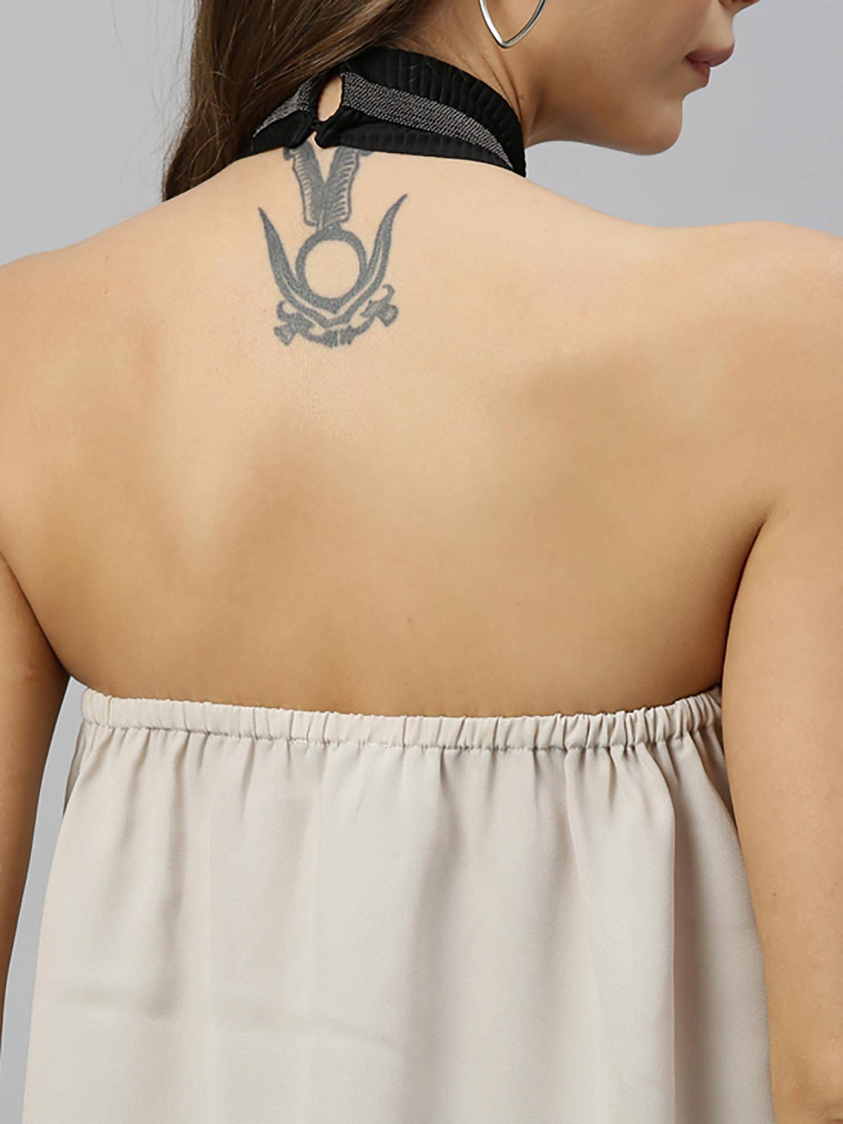 Beige Halter Neck Top | HT67 - view 5