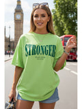 Printed Womens Round Neck Navy Blue T-Shirt | TS56 - view 25
