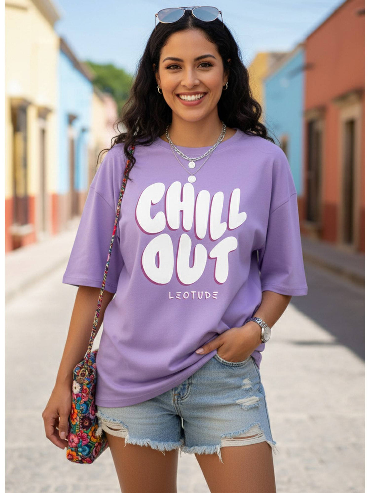 Typography Women's Pink T-Shirt | TS56 - view 13