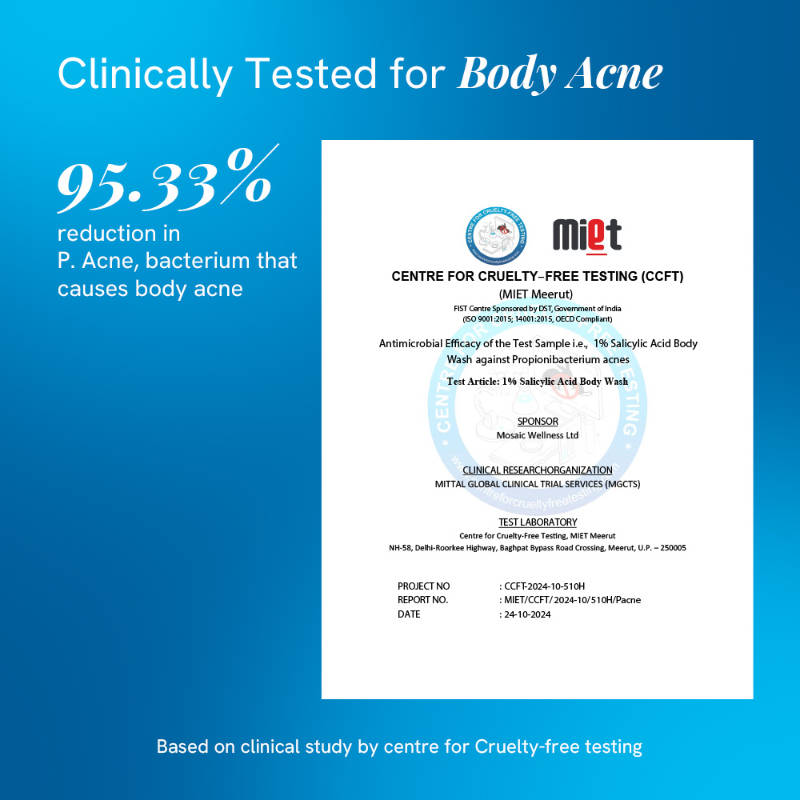 1% Salicylic Acid Body Wash, Treats Body Acne & Strawberry Skin - Exfoliating Shower Gel | BWS9 - view 17