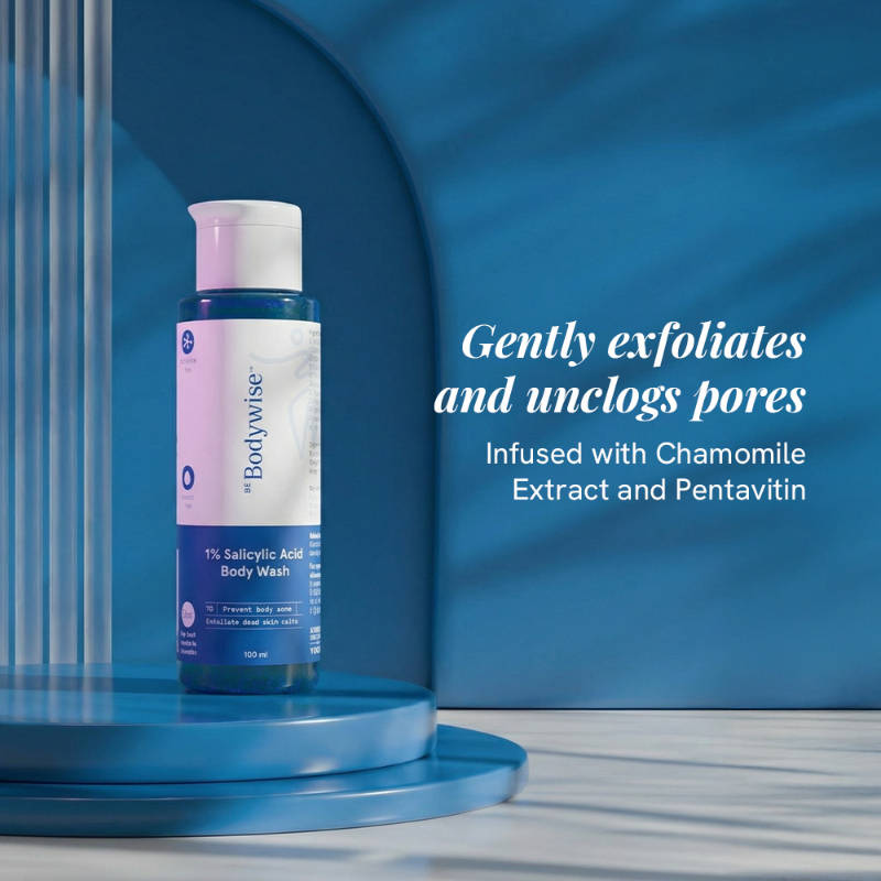 1% Salicylic Acid Body Wash, Treats Body Acne & Strawberry Skin - Exfoliating Shower Gel | BWS9 - view 2
