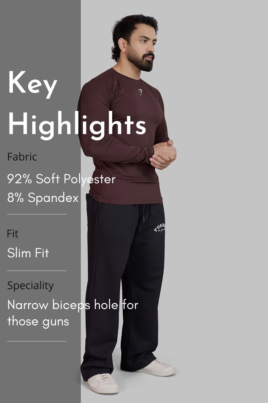 Core Fullsleeves T-shirt Brown