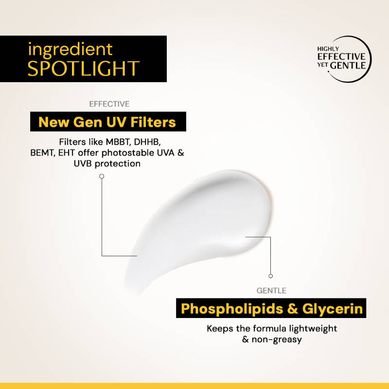 Gel Sunscreen SPF 50+ PA+++, No White Cast, Lightweight, Non-Greasy - In - Vivo Tested | FC3 - view 4