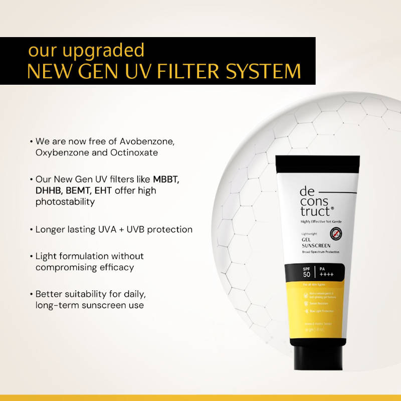Gel Sunscreen SPF 50+ PA+++, No White Cast, Lightweight, Non-Greasy - In - Vivo Tested | FC3 - view 5
