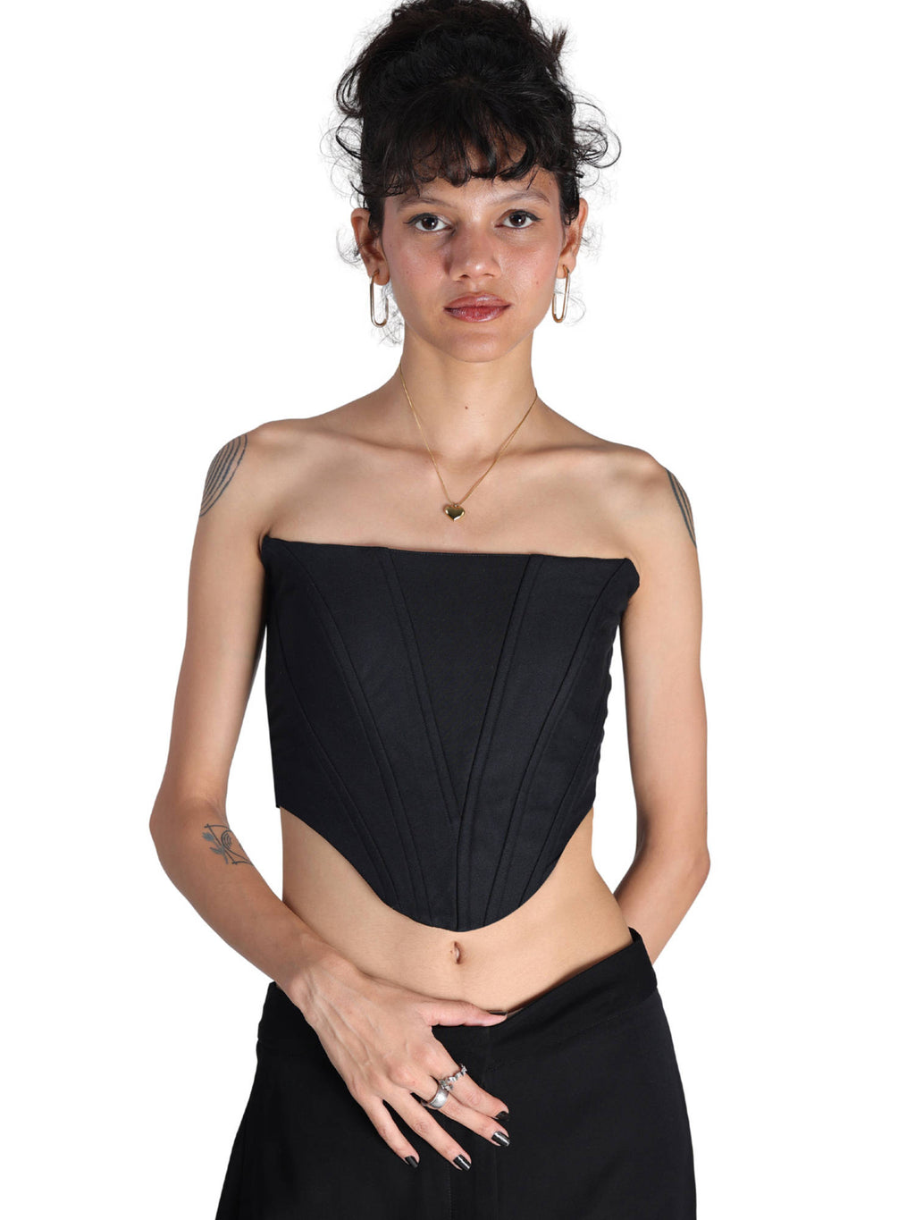 Strapless Black Top | TT90 - view 7