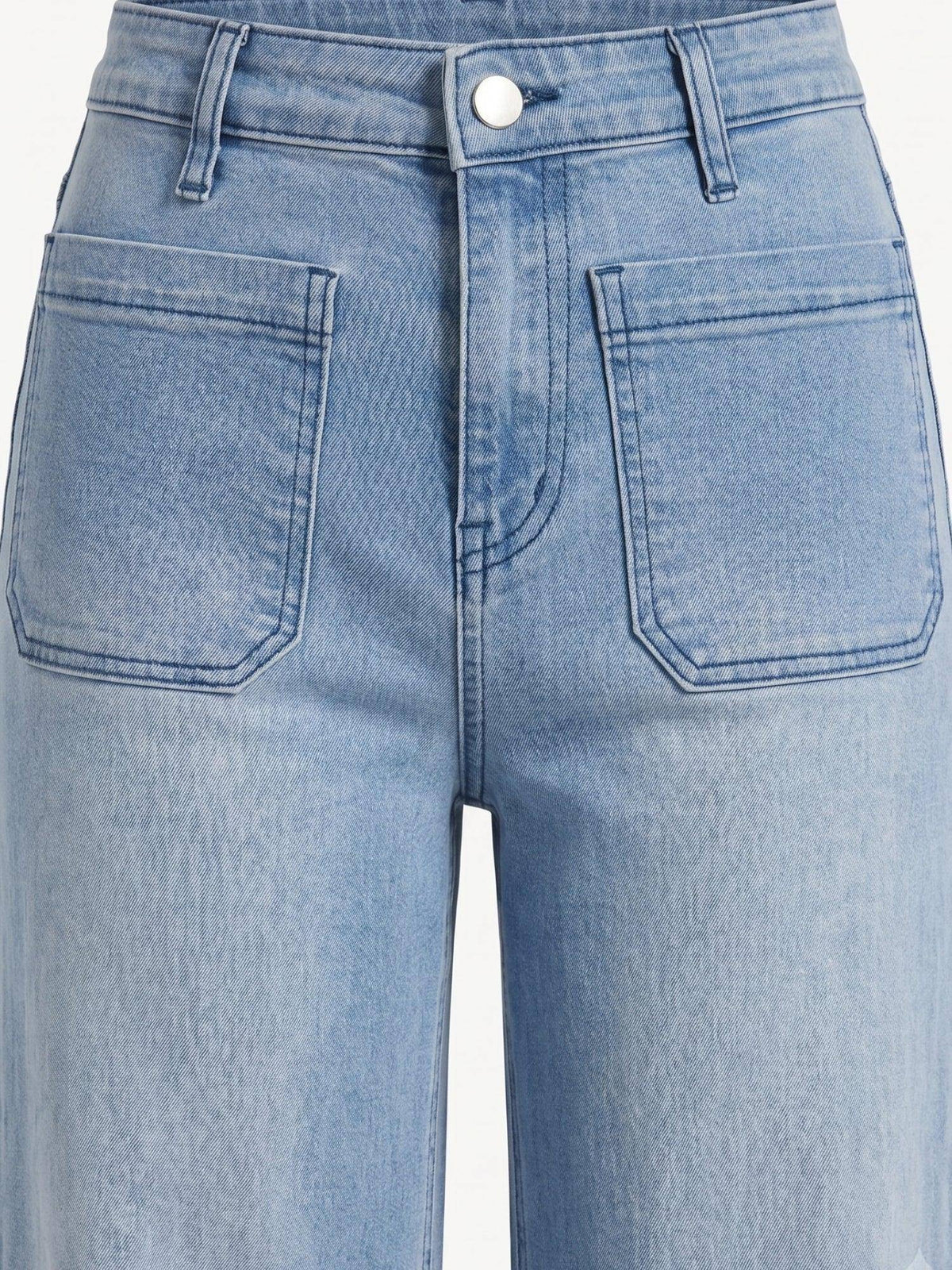 Light Blue Front Pocket Straight Fit Jeans | BT10 - view 5