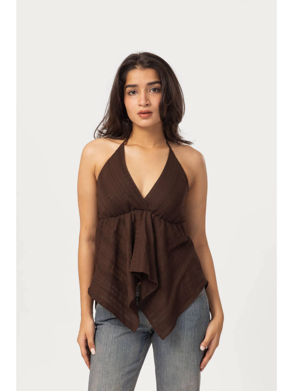 Maroon Women Halter Top | HT67 - view 4