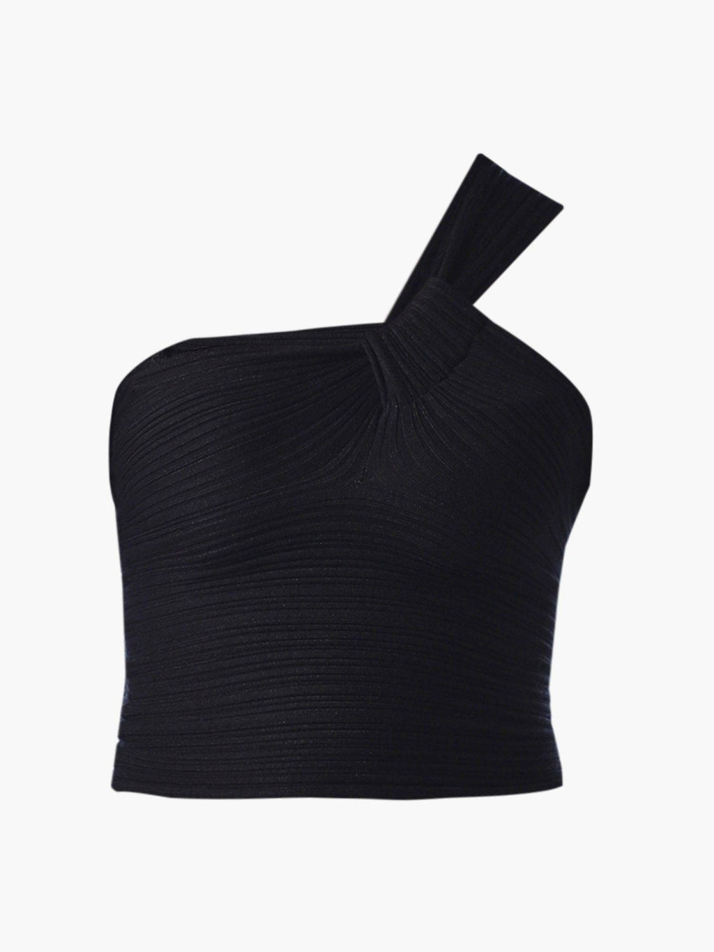 Women's Solid Slim Fit Black Crop Top | CT61 - view 7