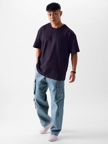 Buy Solids: Berry Oversized T-Shirts Online OS23