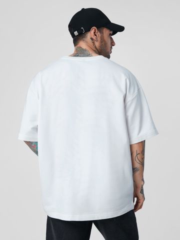 Buy Solids: White (Oversized) T-Shirts Online OS23