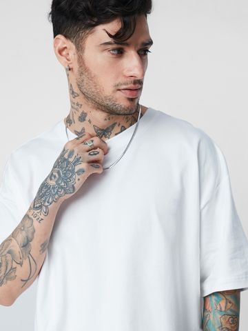 Buy Solids: White (Oversized) T-Shirts Online OS23