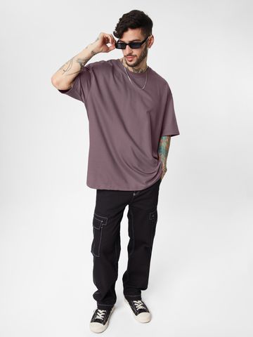 Buy Solid Mauve Oversized T-shirt Online OS23