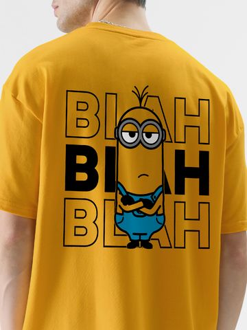 Buy Minions: Blah Blah Blah Oversized T-Shirts Online OS23