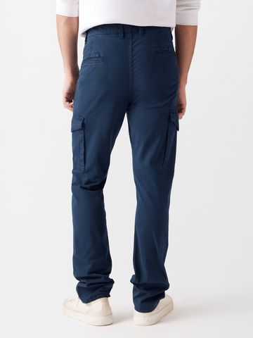 Buy Solids: Navy Blue Men Cargo Pants Online F56